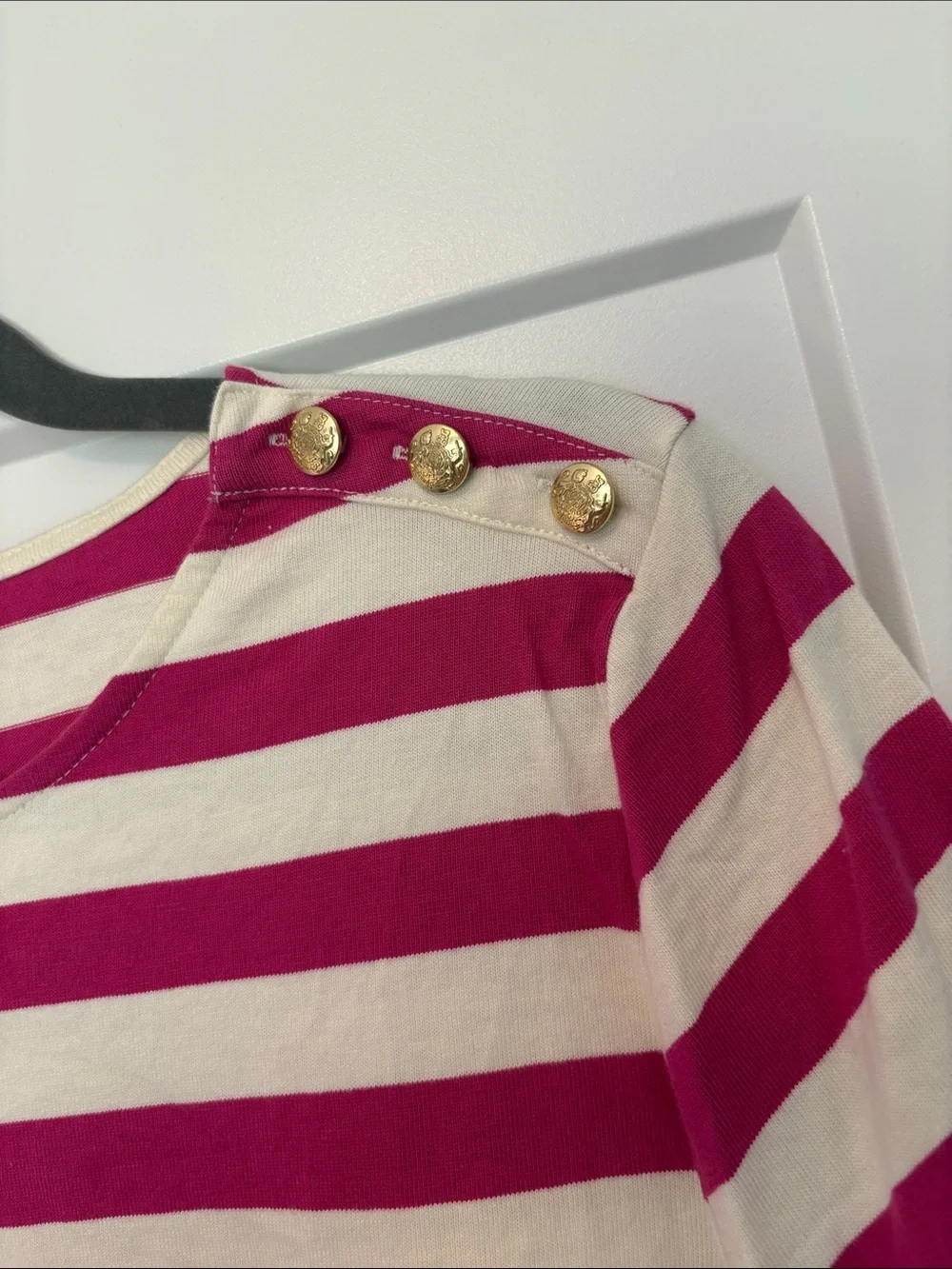 J Crew button detail t shirt